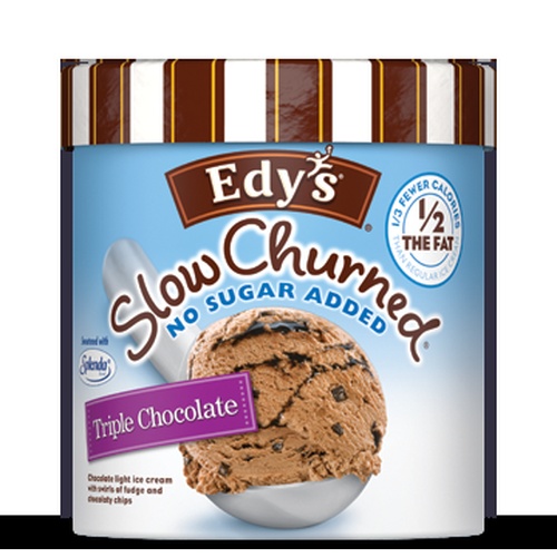 Edy's Slow Churned No Sugar Added Triple Chocolate Ice Cream Food