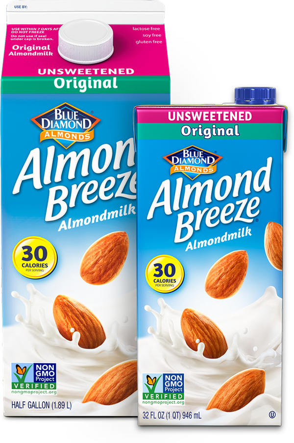 Blue Diamond Almond Breeze Unsweetened Original Almond Milk Food Library Shibboleth