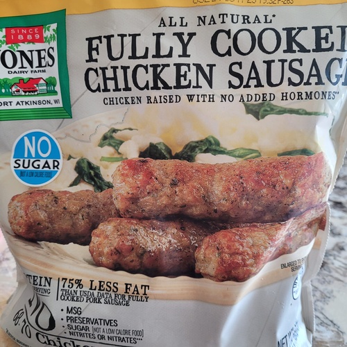 Jones All Natural Fully Cooked Chicken Sausage Links Food Library