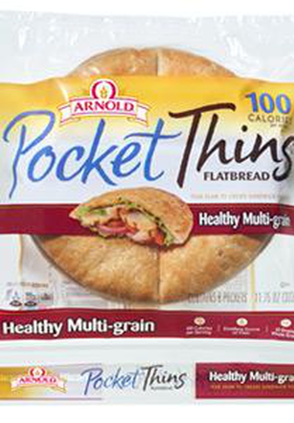 Arnold 100 Calorie Pocket Thins Flatbread Healthy Multigrain Food