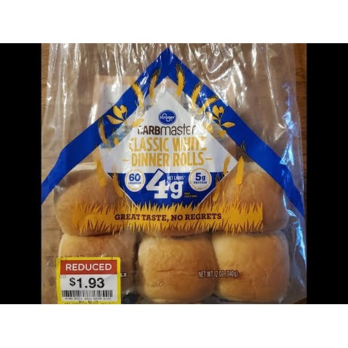 Kroger Carbmaster Classic White Dinner Rolls Food Library Shibboleth