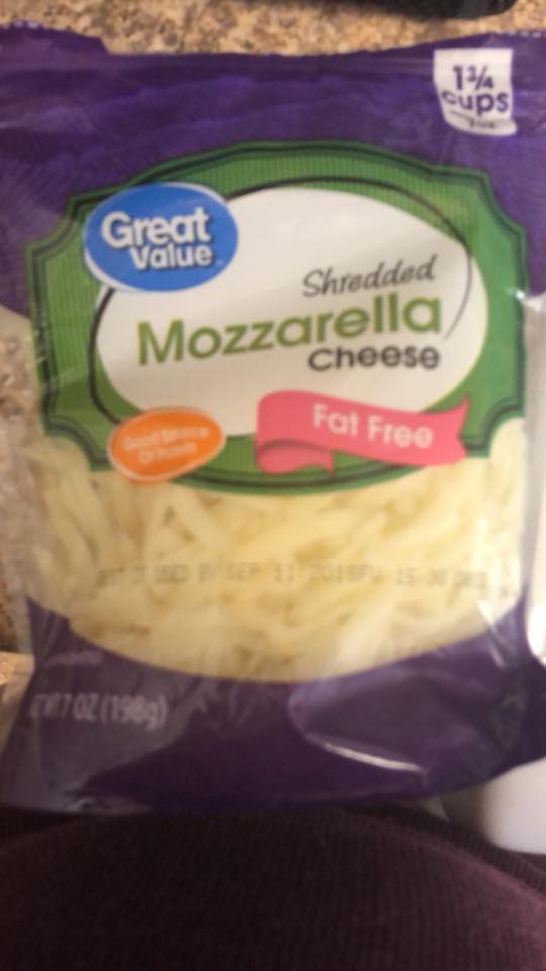Great Value Fat Free Shredded Mozzarella Cheese Food Library Shibboleth