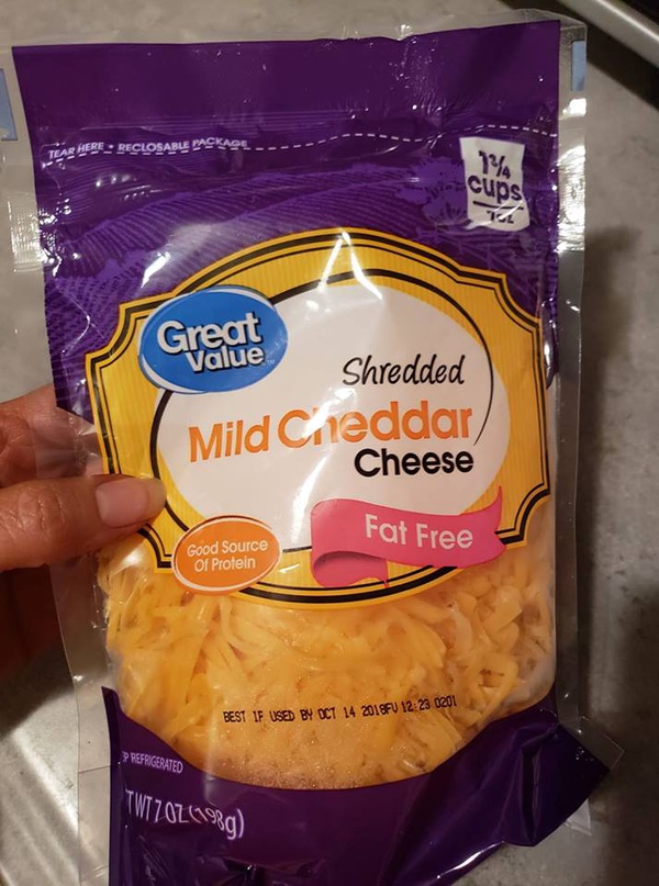 Great Value Fat Free Shredded Cheese Food Library Shibboleth!