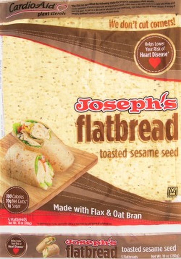 Joseph's Flatbread Toasted Sesame Food Library Shibboleth