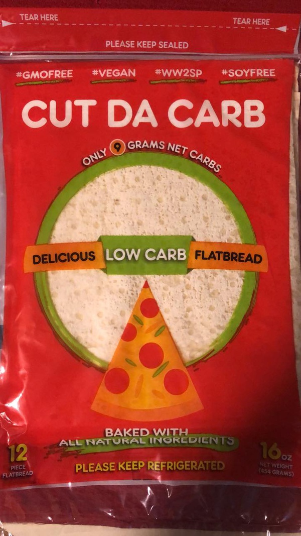 Cut da Carb Low Carb Flatbread Food Library Shibboleth!