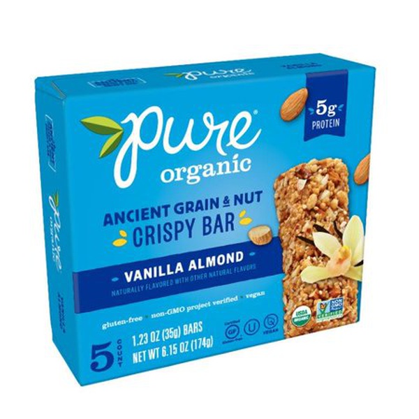 Pure Organic Ancient Grain & Nut Crispy Bar (any flavor) Food Library