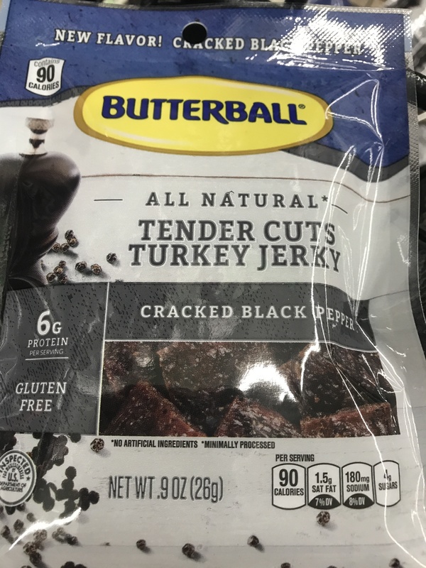 Butterball Tender Cuts Turkey Jerky Cracked Black Pepper Food Library