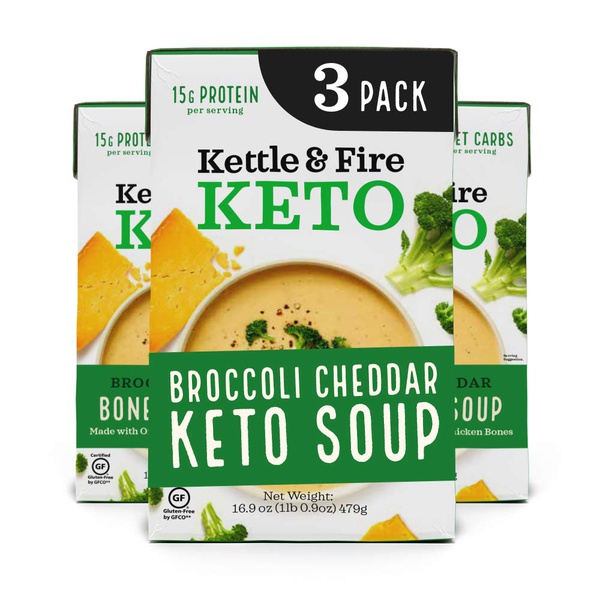 Kettle & Fire Keto Broccoli Cheddar Keto Soup Food Library Shibboleth!