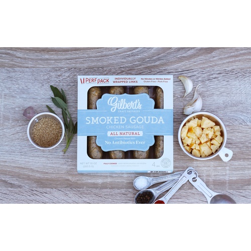 Gilbert's Craft Sausages Smoked Andouille Chicken Sausage with Roasted