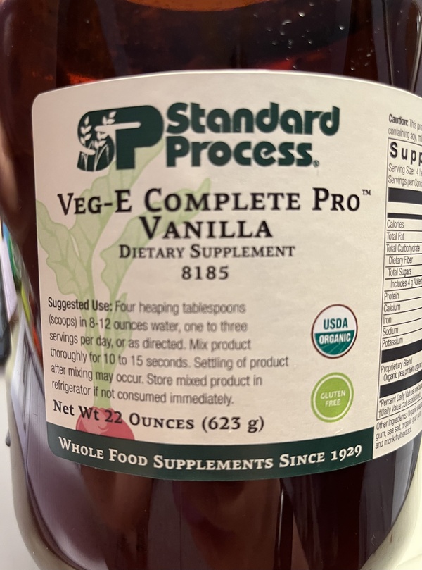 Standard Process VegE Complete Pro Dietary Supplement Protein Powder