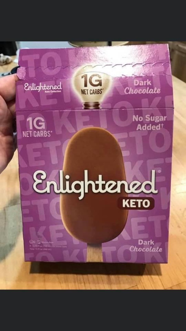 Enlightened Keto Ice Cream Bars (any flavor) Food Library Shibboleth