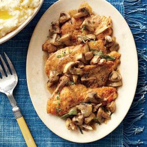 Chicken Cutlets with Herbed Mushroom Sauce Recipe Library Shibboleth