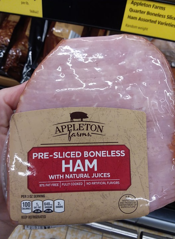 Appleton Farms Presliced Boneless Ham Food Library Shibboleth!