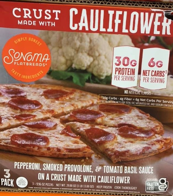 Sonoma Flatbreads Cauliflower Crust Pepperoni Pizza Food Library