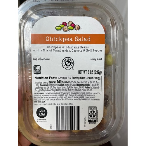 Aldi Chickpea Salad Food Library Shibboleth!