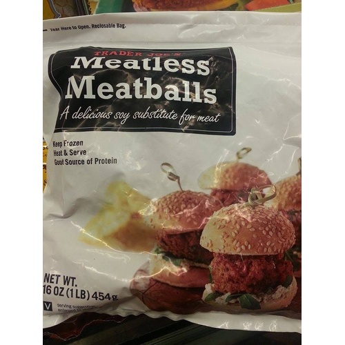 Trader Joe's Meatless Meatballs Food Library Shibboleth!