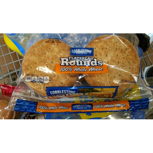 Cobblestone 100 Whole Wheat Flatbread Rounds Food Library Shibboleth