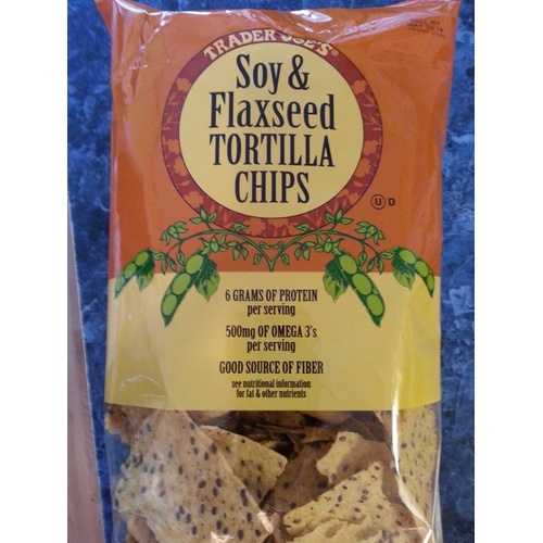Trader Joe's Soy and Flaxseed Tortilla Chips Food Library Shibboleth!