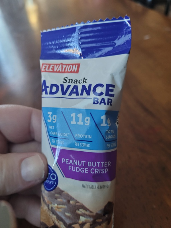 Elevation Snack Advance Bar Peanut Butter Fudge Crisp Food Library