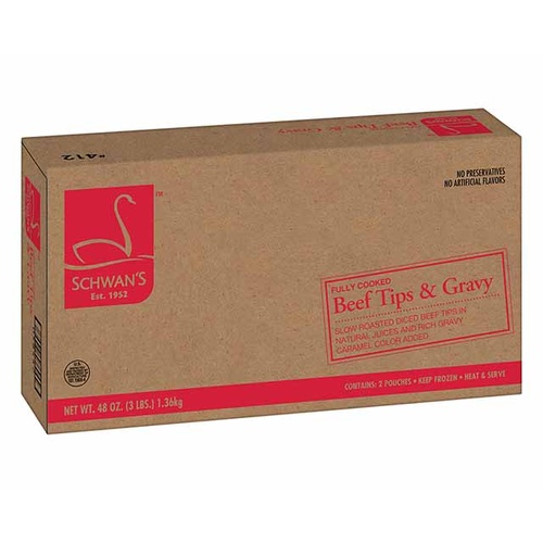 Schwan's Fully Cooked Beef Tips & Gravy Food Library Shibboleth!