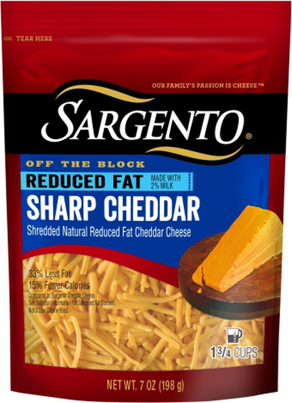 Sargento Reduced Fat Shredded Sharp Cheddar Cheese Food Library Shibboleth!