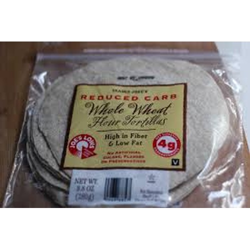 Trader Joe's Reduced Carb Whole Wheat Flour Tortilla Food Library