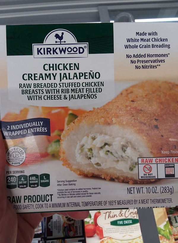 Kirkwood Chicken Creamy Jalapeno Raw Breaded Stuffed Chicken Breasts