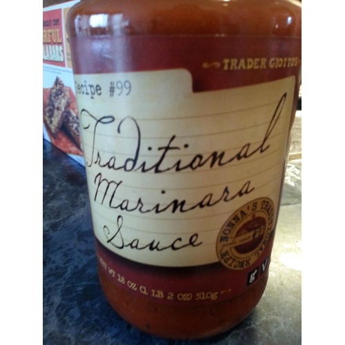 Trader Joe's Traditional Marinara Sauce Food Library Shibboleth!