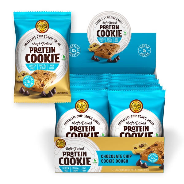 Grab the Gold Soft Baked Protein Cookie Chocolate Chip Cookie Dough