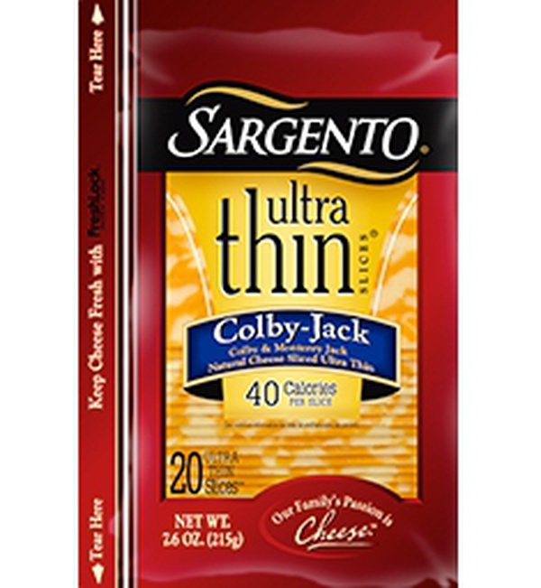 Sargento Ultra Thin 40 Calorie ColbyJack Cheese Slices Food Library