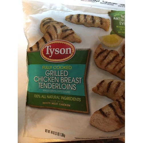 Tyson Fully Cooked Grilled Chicken Breast Tenderloins - Food Library