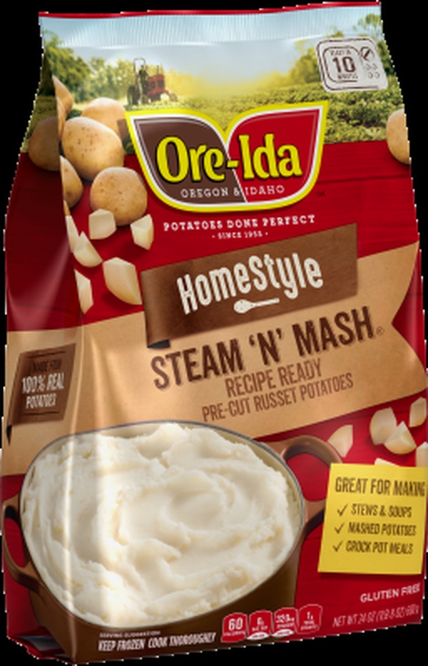 Ore ida steam n mash pre cut russet potatoes food library shibboleth