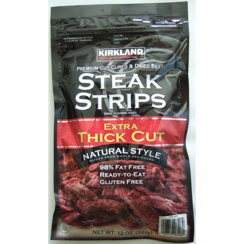 Kirkland Signature Premium Cut & Cured Dried Steak Strips / Beef Jerky