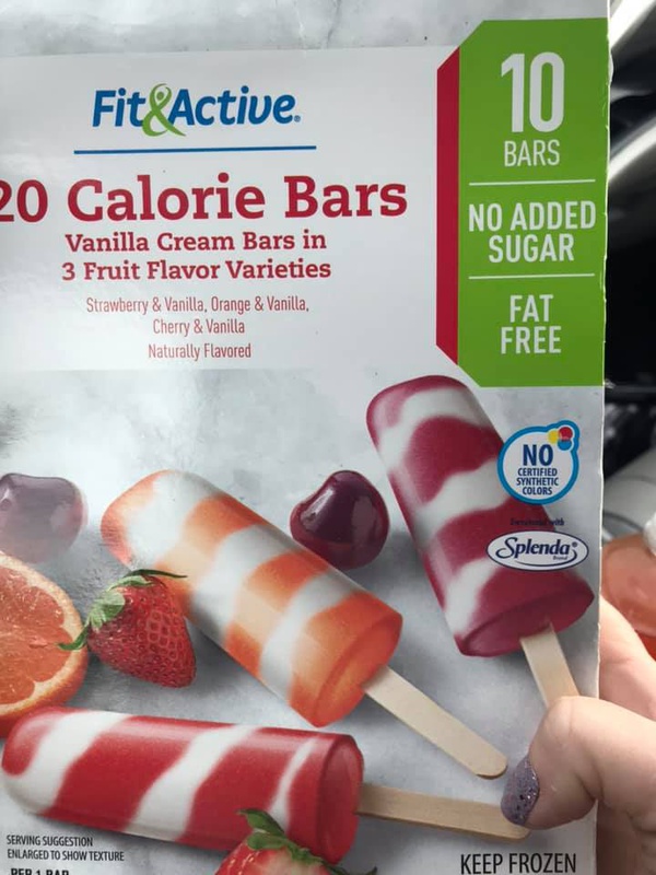 Fit & Active 20 Calorie Ice Cream Bars (any flavor) Food Library