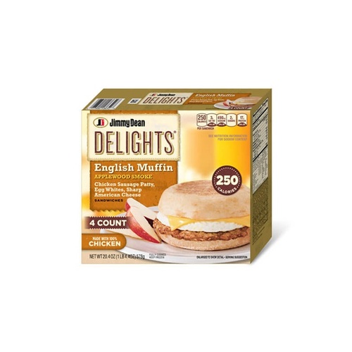 Jimmy Dean Delights English Muffin Applewood Smoke - Food Library ...