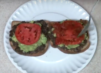 Black Bean Avocado Toast