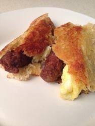 Egg and Sausage Roll Up
