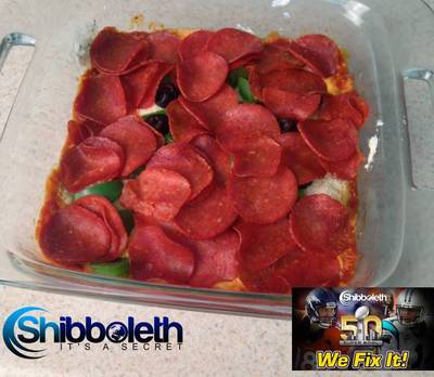 Shibboleth Approved Fat Burning Pizza Dip