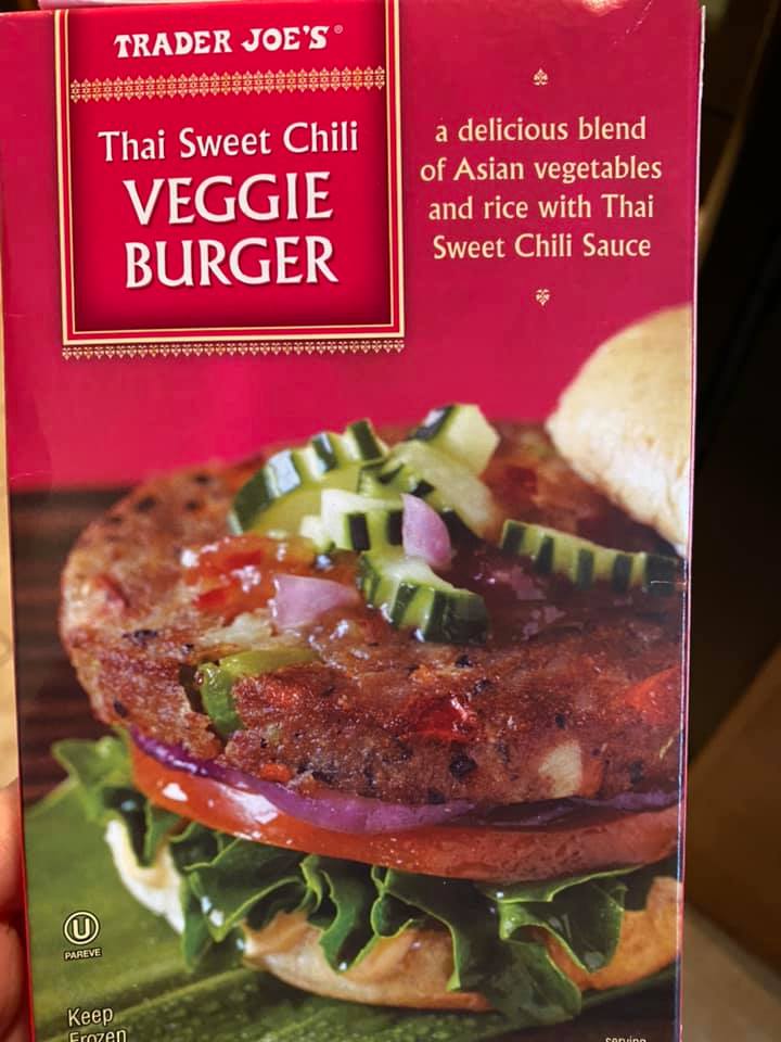 Trader Joe's Thai Sweet Chili Veggie Burger Food Library Shibboleth