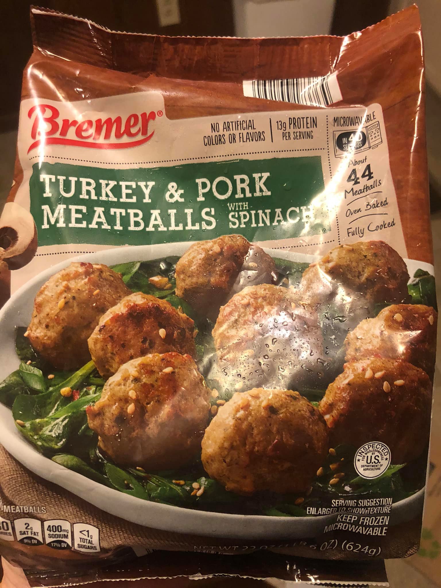 Bremer Turkey & Pork Meatballs with Spinach Food Library Shibboleth