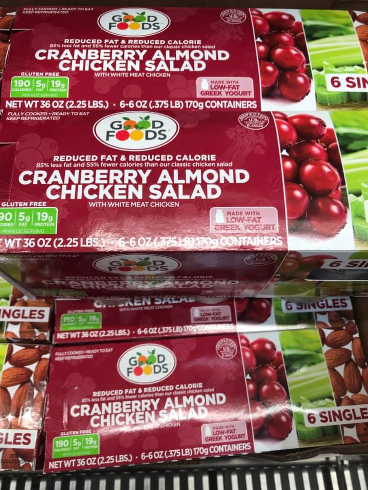 Good Foods Reduced Fat and Reduced Calorie Cranberry Almond Chicken