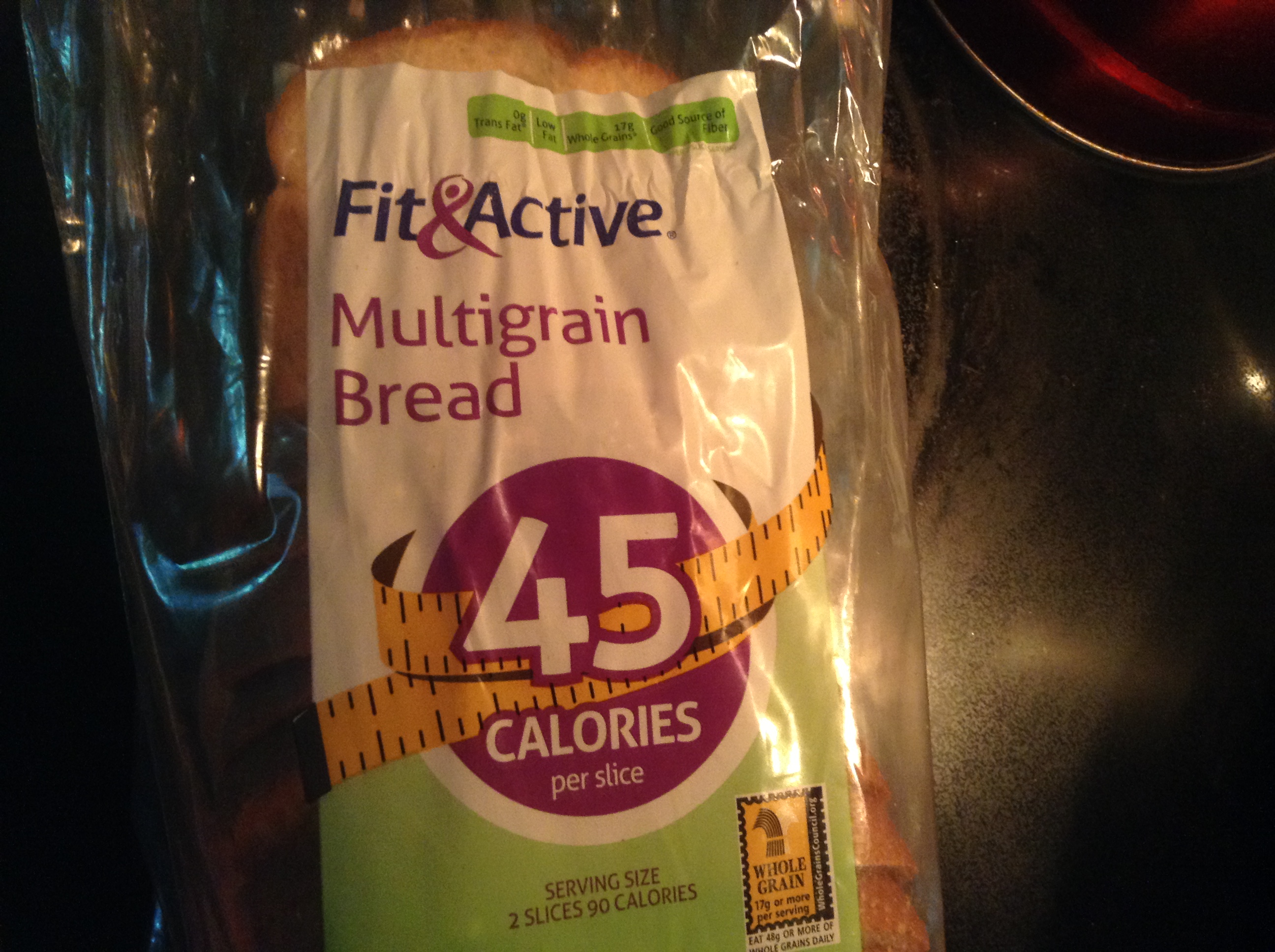 Fit & Active 45 Calorie Multigrain Bread Food Library Shibboleth