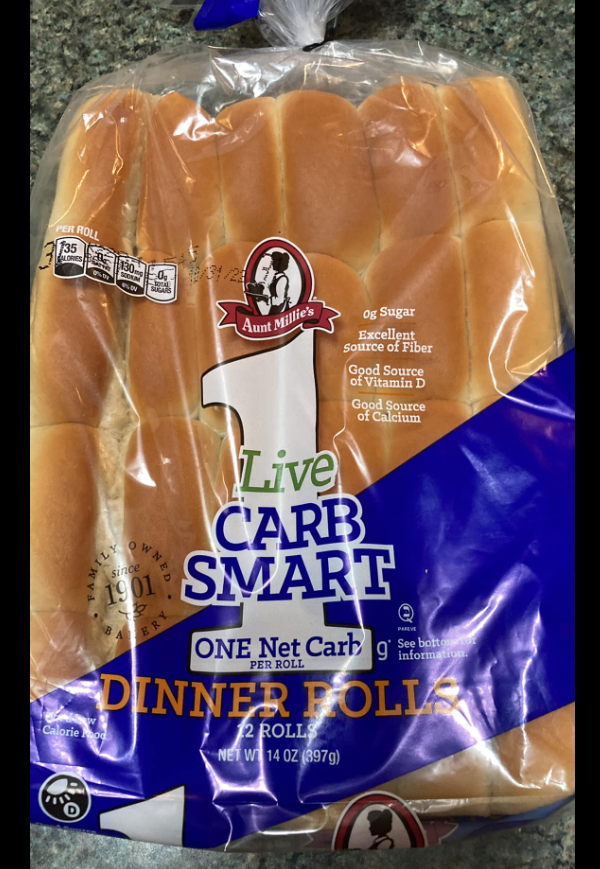 Aunt Millie's Live Carb Smart Dinner Rolls Food Library Shibboleth