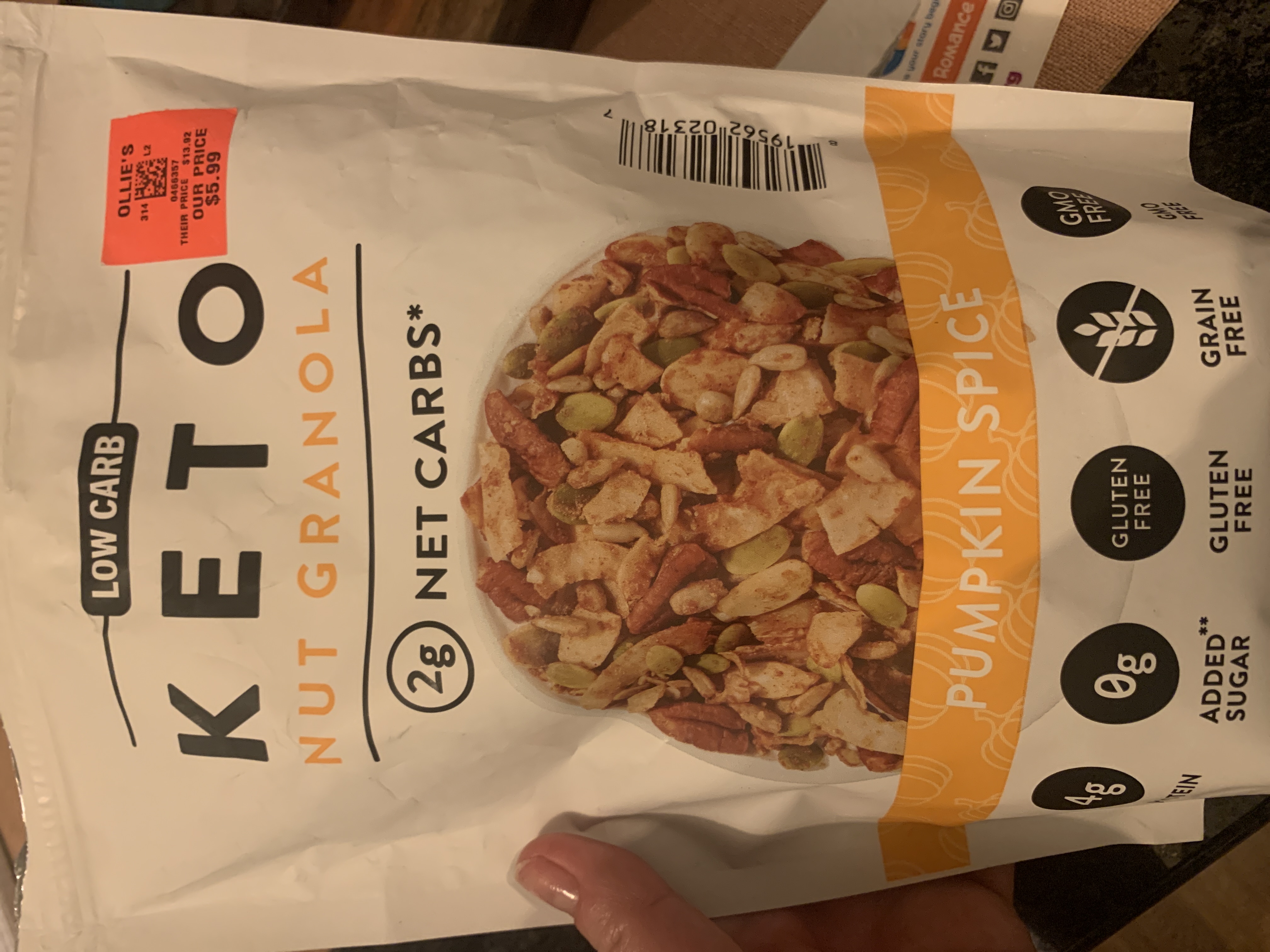 NuTrail Low Carb Keto Nut Granola Food Library Shibboleth!