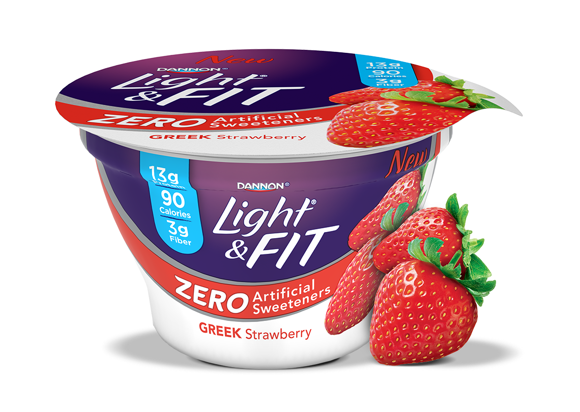 Dannon Light & Fit Zero Greek Yogurt (any flavor) Food Library